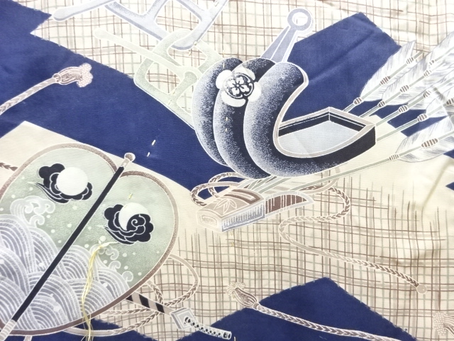 JAPANESE KIMONO / ANTIQUE KIMONO FOR BOYS / ARMOR